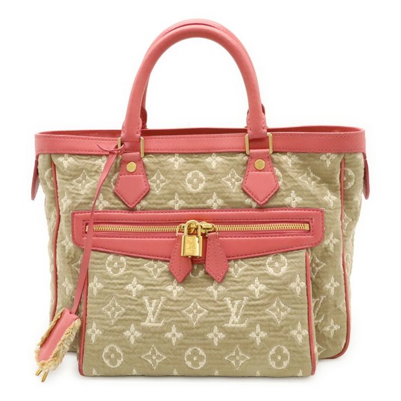 LOUIS VUITTON Cream Monogram Tote Bag - Picture 1 of 10
